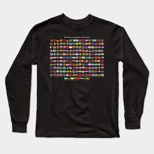 Flags of the world in Spanish Long Sleeve T-Shirt